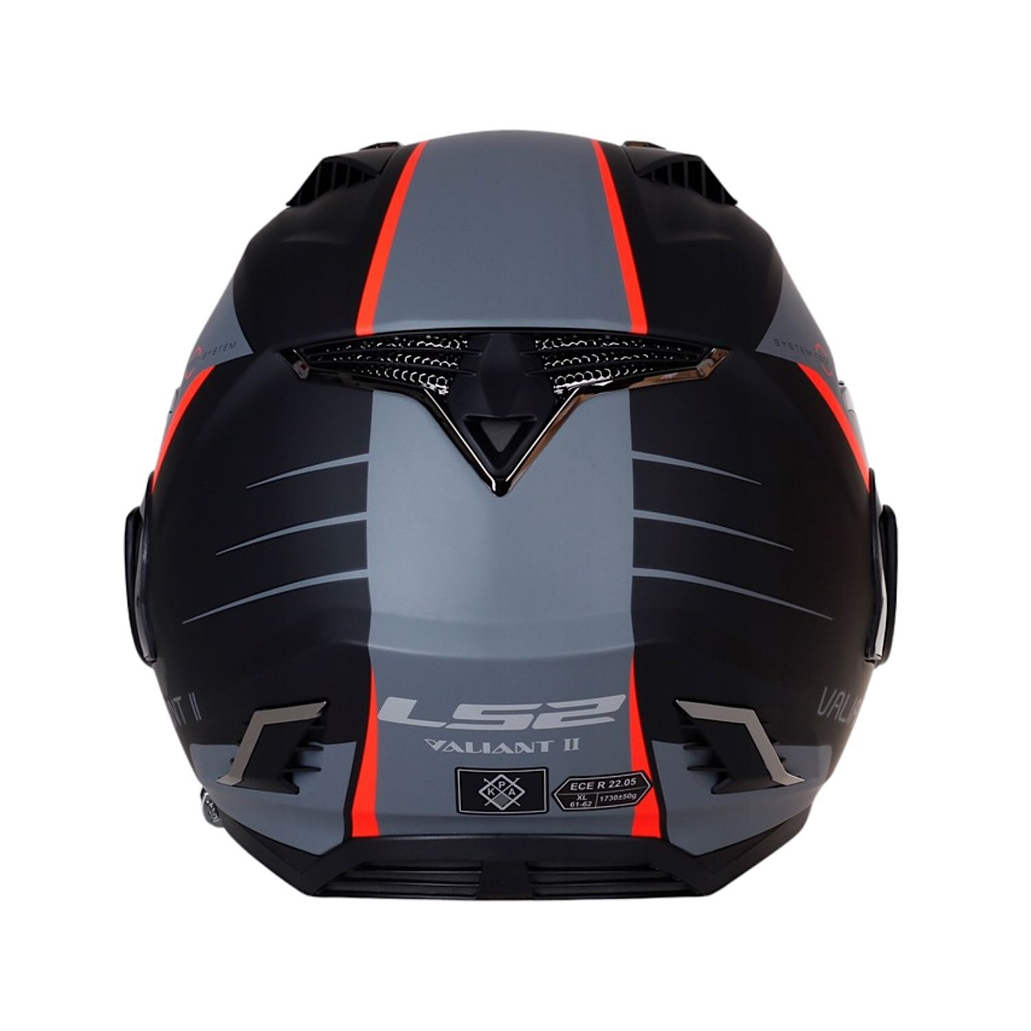 ls2 ff900 valiant ii solid helmet LS2 FF900 VALIANT II Codex Matt Black Titanium Helmet– Moto Central