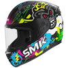 SMK Bionic Youth Chimpz Matt Black Grey Yellow (MA264) Helmet