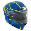 KYT R2R Pro Concept Matt Blue Yellow Helmet