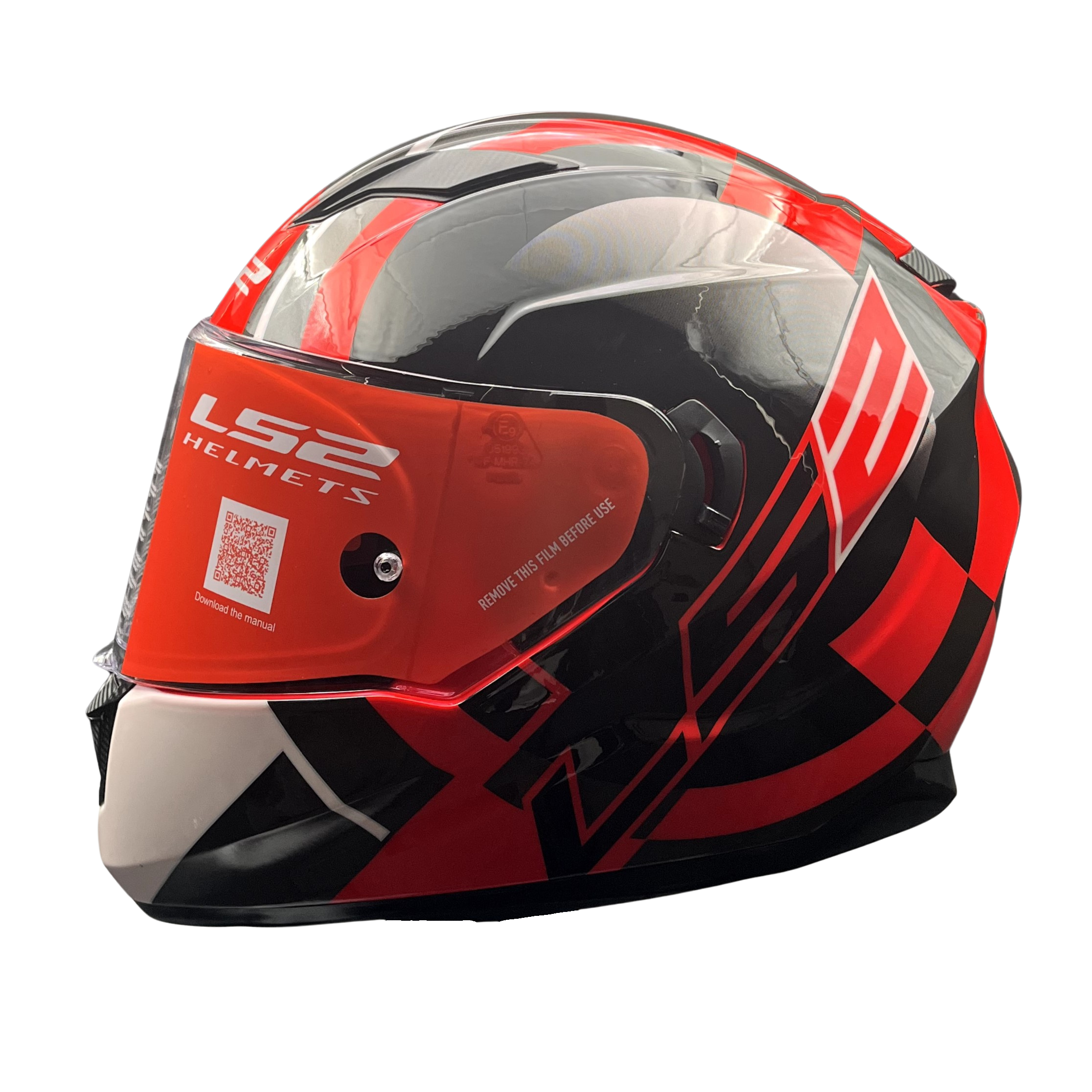ls2 ff320 helmet Stream II Mika White Blue Red Gear and Throttle House sport styled shell made from LS2s proprietary Kinetic Polymer Alloy (KPA) LS2 Helmets 2018 Stream EVO