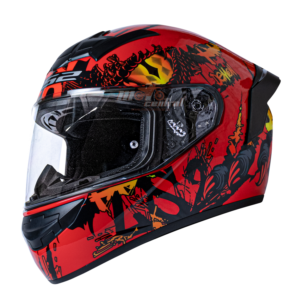 LS2 FF352 Demon Dark Red Gloss Helmet - Main Image