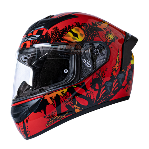 LS2 FF352 Demon Dark Red Gloss Helmet