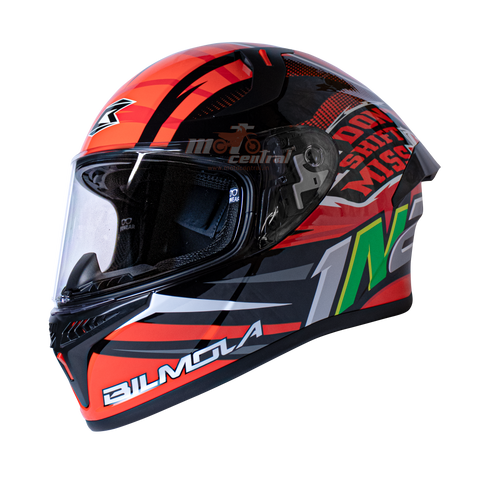 Bilmola Rapid RS Dont Shift Miss Gloss Red Helmet