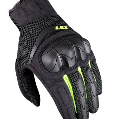 LS2 Kubra Riding Gloves (Anthracite Hi Viz Yellow)