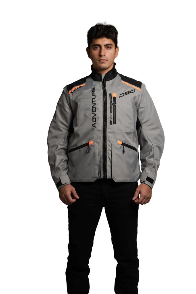 DSG ADV Riding Jacket (Grey Orange)