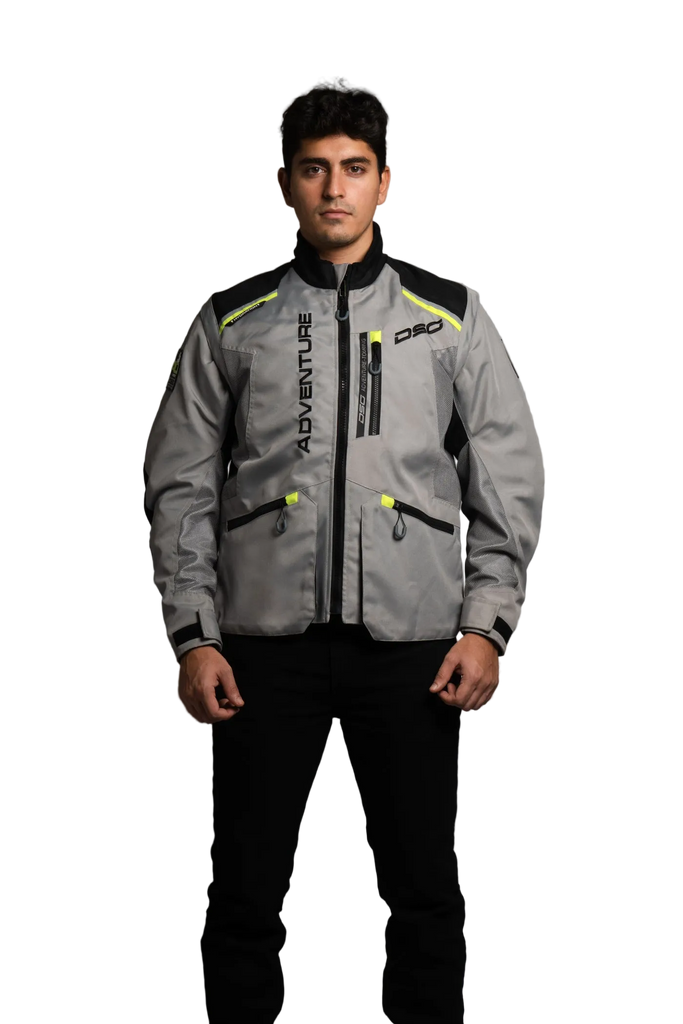 DSG ADV Riding Jacket (Grey Yellow Fluo)