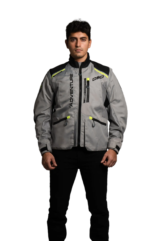 DSG ADV Riding Jacket (Grey Yellow Fluo)