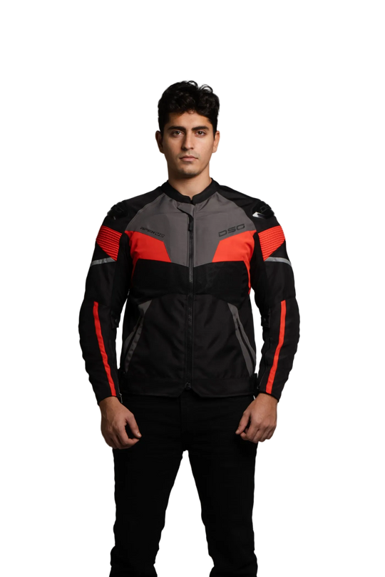 DSG Apex V2 Riding Jacket (Black Grey Fluo Red)
