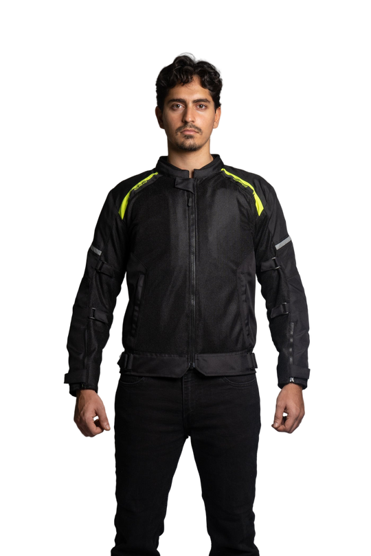 DSG Aire Mesh 2 Riding Jacket (Black Fluro Yellow)