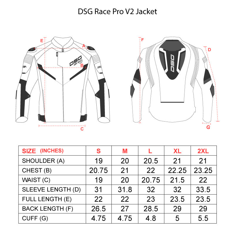 Dsrl Racing Jacket DSG Race Pro V2 Jacket Black Fluro Orange– Moto Central