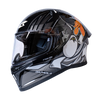 Bilmola Rapid RS Duck Off Gloss Black White Helmet