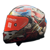 LS2 FF320 Stream Evo Ninja Red Blue Gloss Helmet (D Ring)