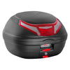 GIVI Top Case E350RN Flow II (Black with Red Reflector) - Moto Central