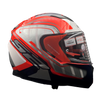 LS2 FF320 Stream Evo Letalis Grey Red White Gloss Helmet (D Ring)