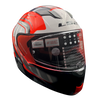 LS2 FF320 Stream Evo Letalis Grey Red White Gloss Helmet (D Ring)