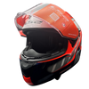 LS2 FF320 Stream Evo Letalis Grey Red White Gloss Helmet (D Ring)