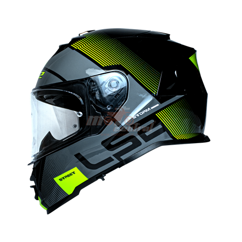 LS2 FF800 Storm II Epic Black Yellow Gloss Helmet (D Ring)