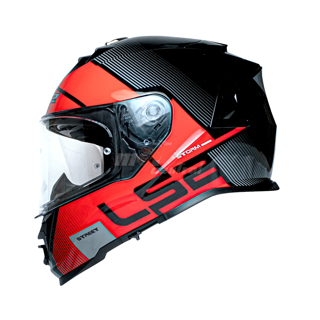 LS2 FF800 Storm II Epic Red Grey Gloss Helmet (D Ring)