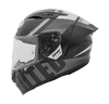 NHK GPR Tech Helmet Undisputed Gloss Black Silver Helmet