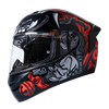 LS2 FF352 Foo Dog Black Red Gloss Helmet