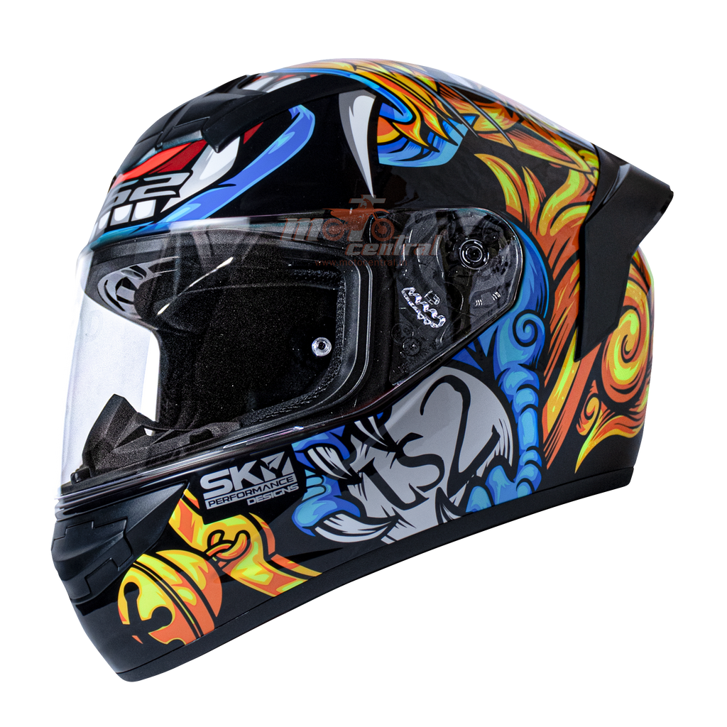 LS2 FF352 Foo Dog Black Yellow Gloss Helmet