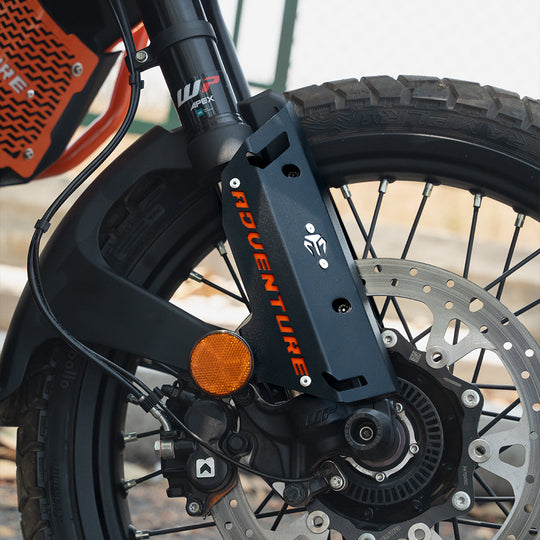 Moto Torque KTM Adventure 2025 390 250 X Fork Metal Protectors (Black)