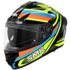 SMK Typhoon Freeride Gloss Black Yellow Blue (GL245) Helmet