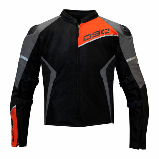 DSG Apex Air Flow Jacket Black Grey Red Fluro