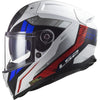 LS2 FF811 Vector II Stylus Gloss White Fluro Red Helmet