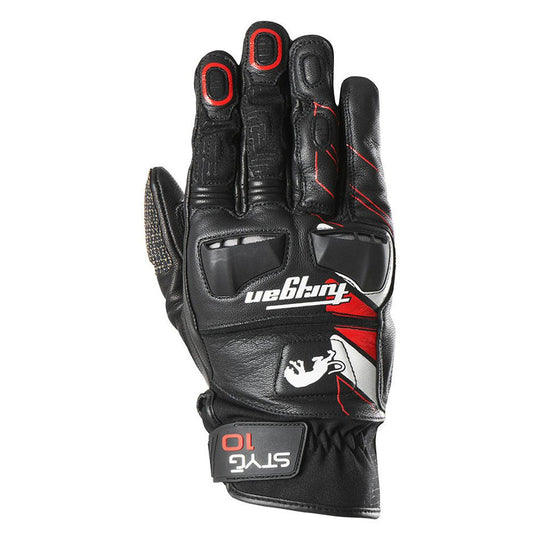 Furygan STYG10 Racing Gloves (Black White Red)
