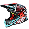 SMK Allterra XAces Black Blue Red Gloss (GL253) Helmet