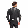 Dainese Laguna Seca 6 Men One Piece Motorcycle Perforated Leather Suit (White Black Anthracite)