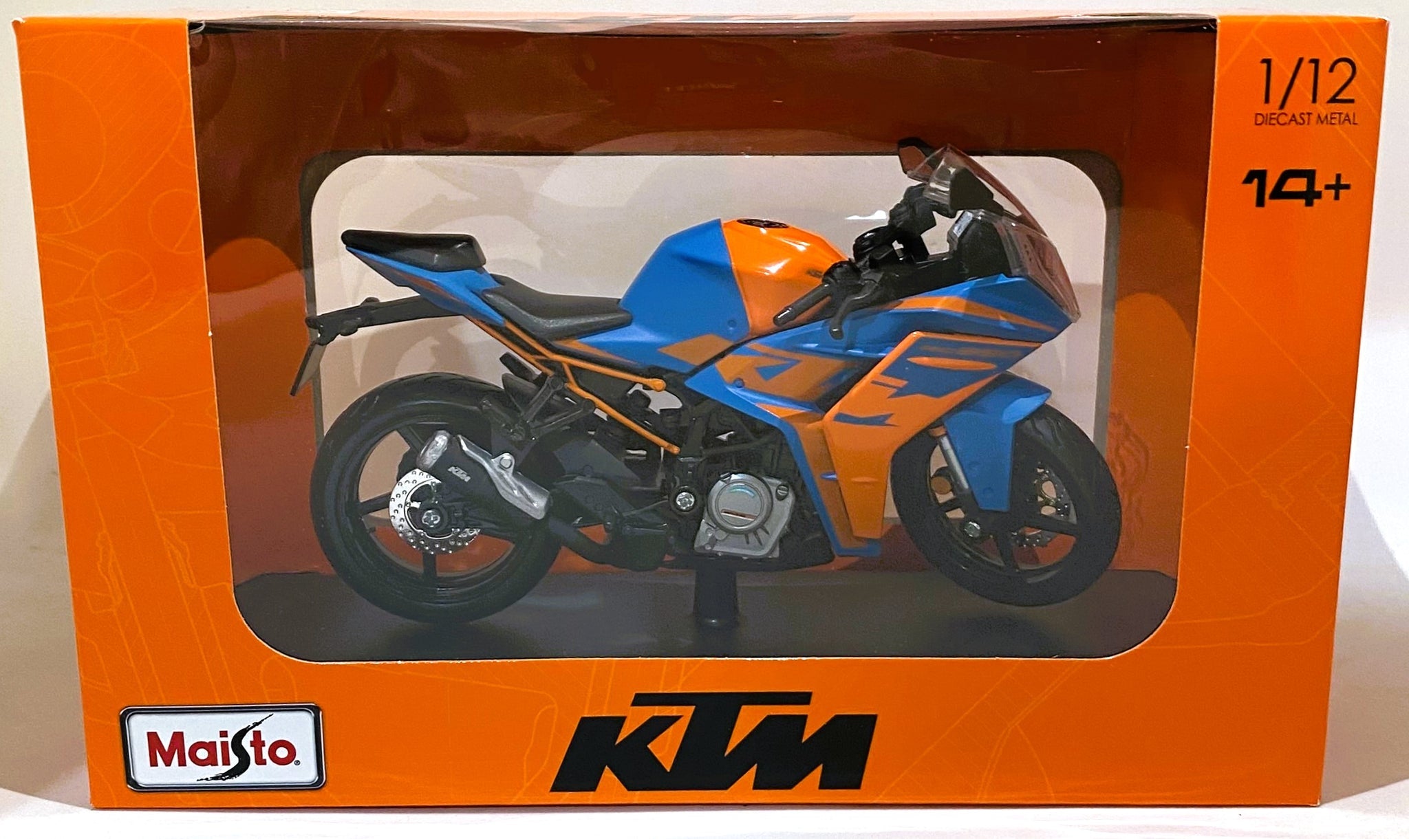 Maisto M31101-22907 KTM RC 390 Moto da collezione, arancione Maisto M31101-22907 KTM RC 390 Moto da collezione, arancione