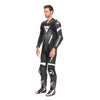 Dainese Laguna Seca 6 Men One Piece Motorcycle Perforated Leather Suit (White Black Anthracite)