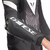 Dainese Laguna Seca 6 Men One Piece Motorcycle Perforated Leather Suit (White Black Anthracite)