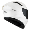 KYT TT Course Plain Gloss White Helmet
