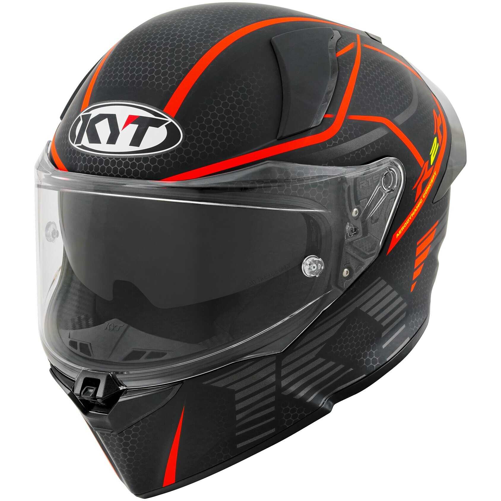 KYT R2R Pro Concept Matt Black Red Helmet– Moto Central