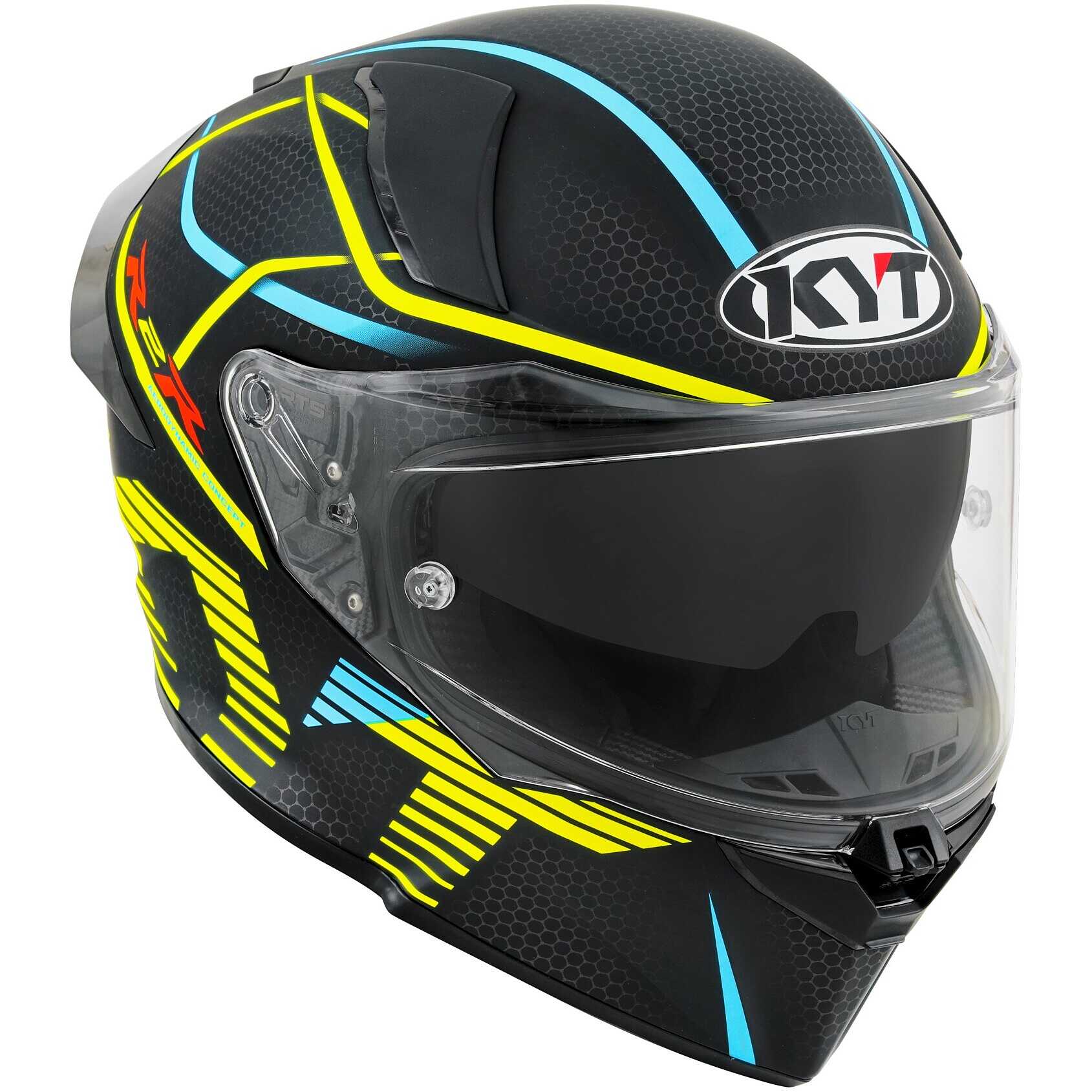 KYT R2R Pro Concept Matt Black Yellow Helmet– Moto Central