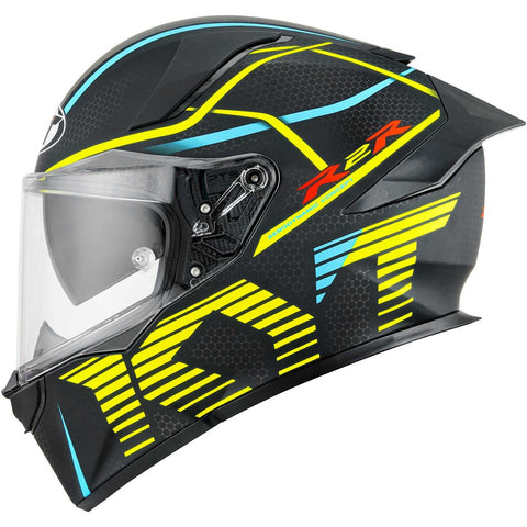 KYT R2R Pro Concept Matt Black Yellow Helmet