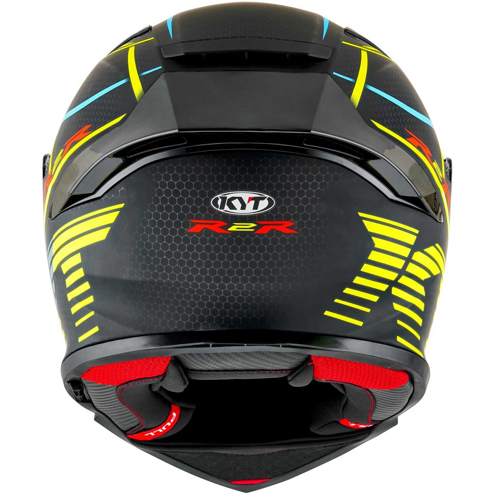 KYT R2R Pro Concept Matt Black Yellow Helmet– Moto Central