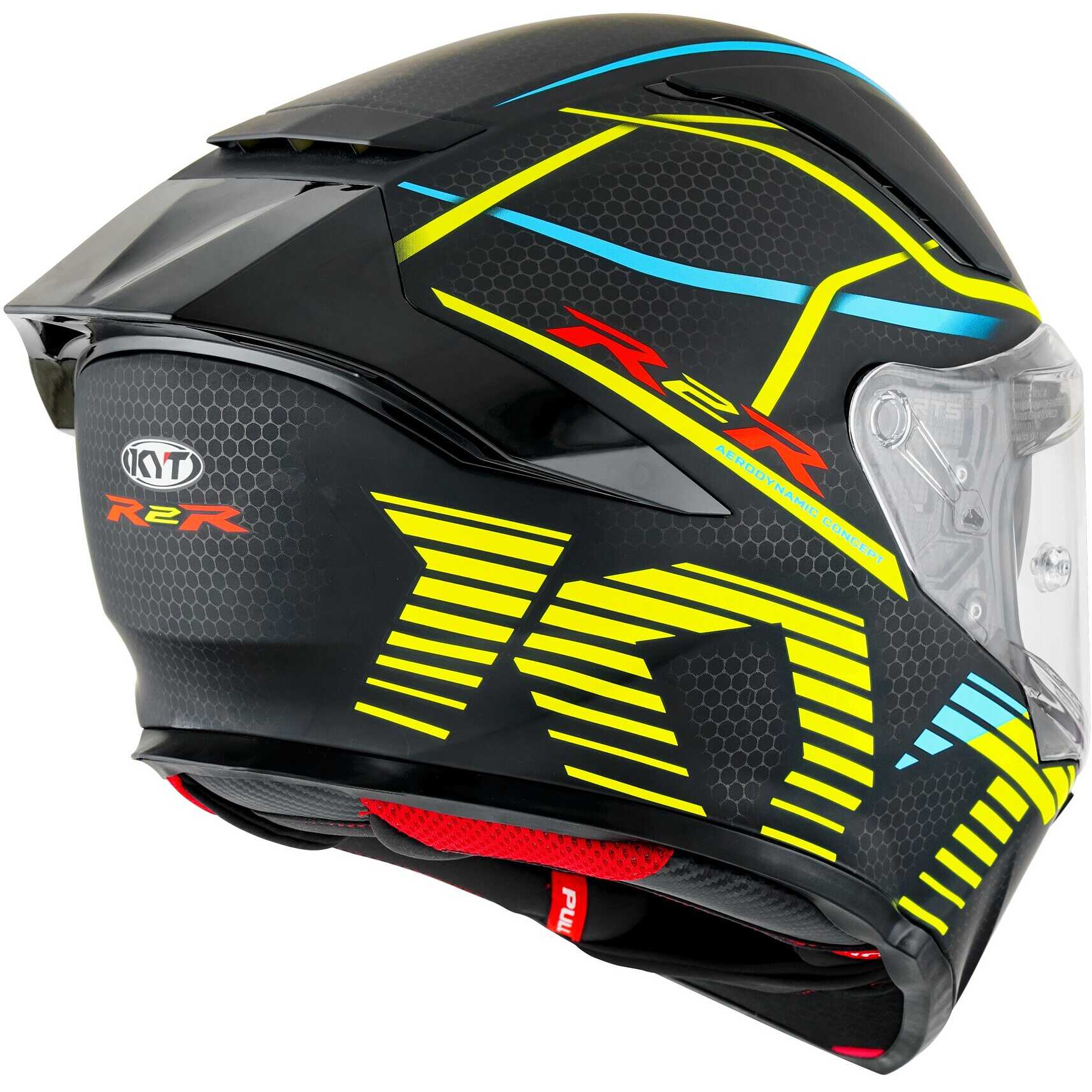 KYT R2R Pro Concept Matt Black Yellow Helmet– Moto Central