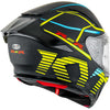 KYT R2R Pro Concept Matt Black Yellow Helmet