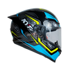 KYT Striker #01 Gloss Black Blue Helmet