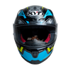 KYT Striker #01 Gloss Black Blue Helmet