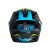 KYT Striker #01 Gloss Black Blue Helmet