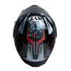 KYT Striker #01 Gloss Black Red Helmet