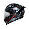 KYT Striker #01 Gloss Black Red Helmet