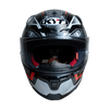 KYT Striker #01 Gloss Black Red Helmet