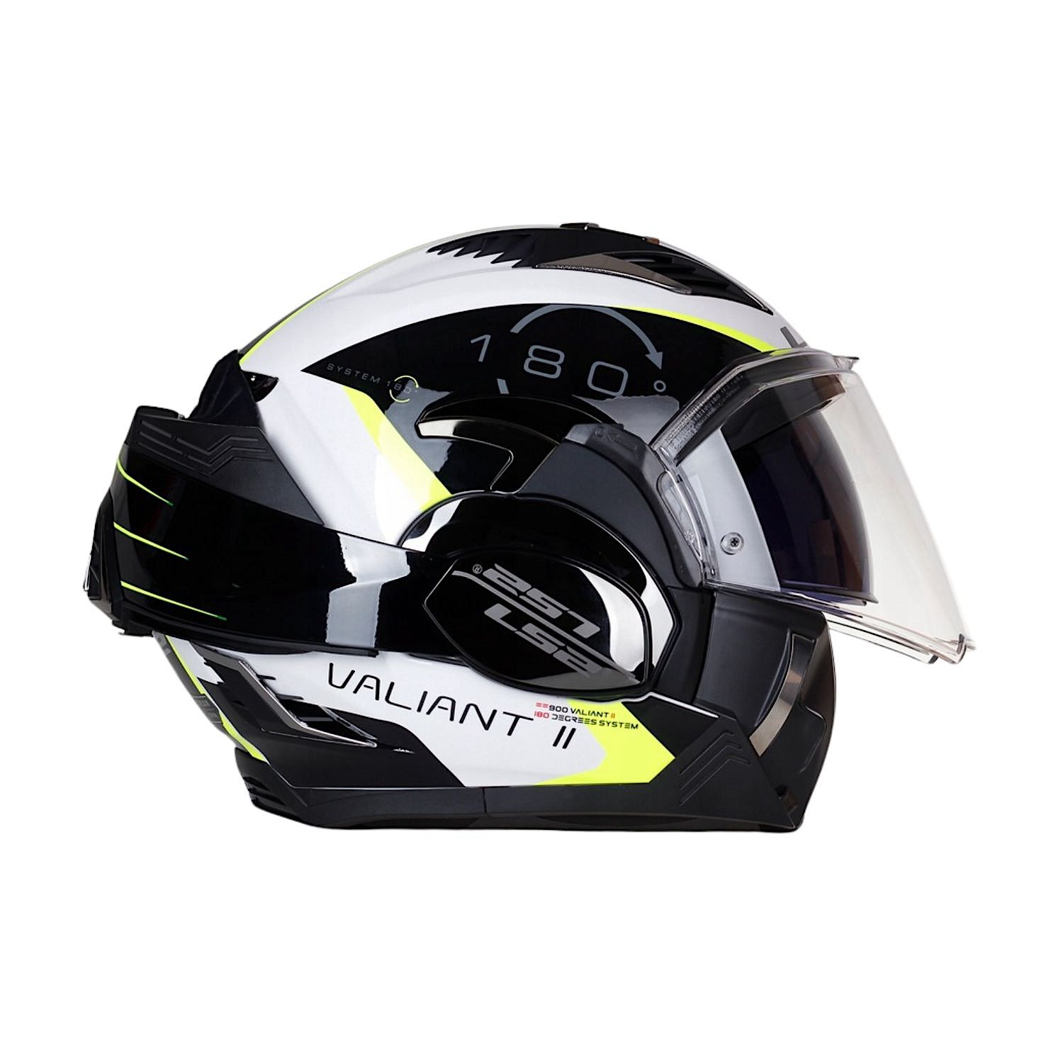 casco ls2 900 valiant 2 helmet LS2 FF900 VALIANT II Codex Gloss White Black Helmet– Moto Central