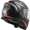 LS2 FF800 Storm II Racer Titanium Fluro Orange Matt Helmet (D Ring)